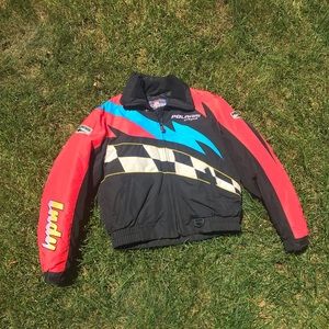 Vintage Retro Polaris Multi Colored Ski Jacket